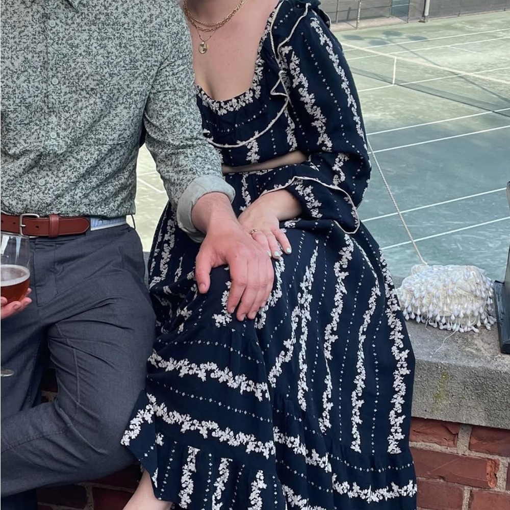 Free People Floral Matching Set